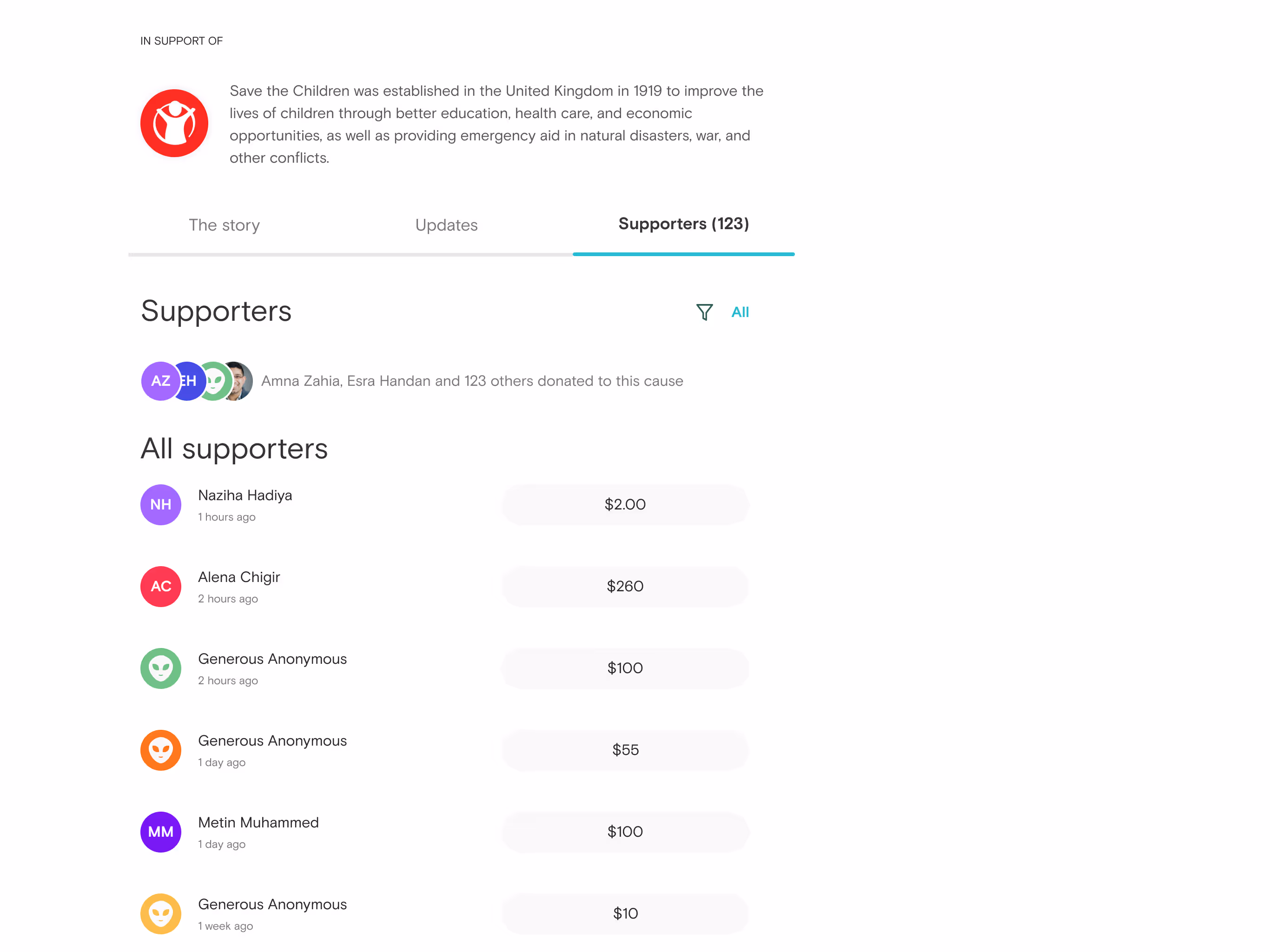 Boon — Cause Details