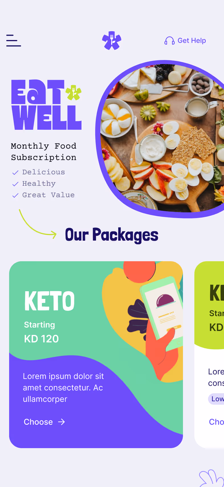 Eatwell — Signup