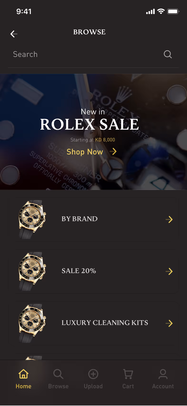 GMT24 — Designing a Mobile App for a Luxury Watch Resale Platform