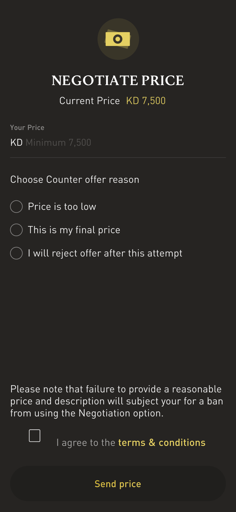GMT24 — Price Negotiation