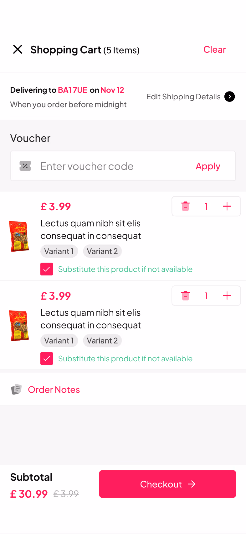 MyJam — Checkout Process