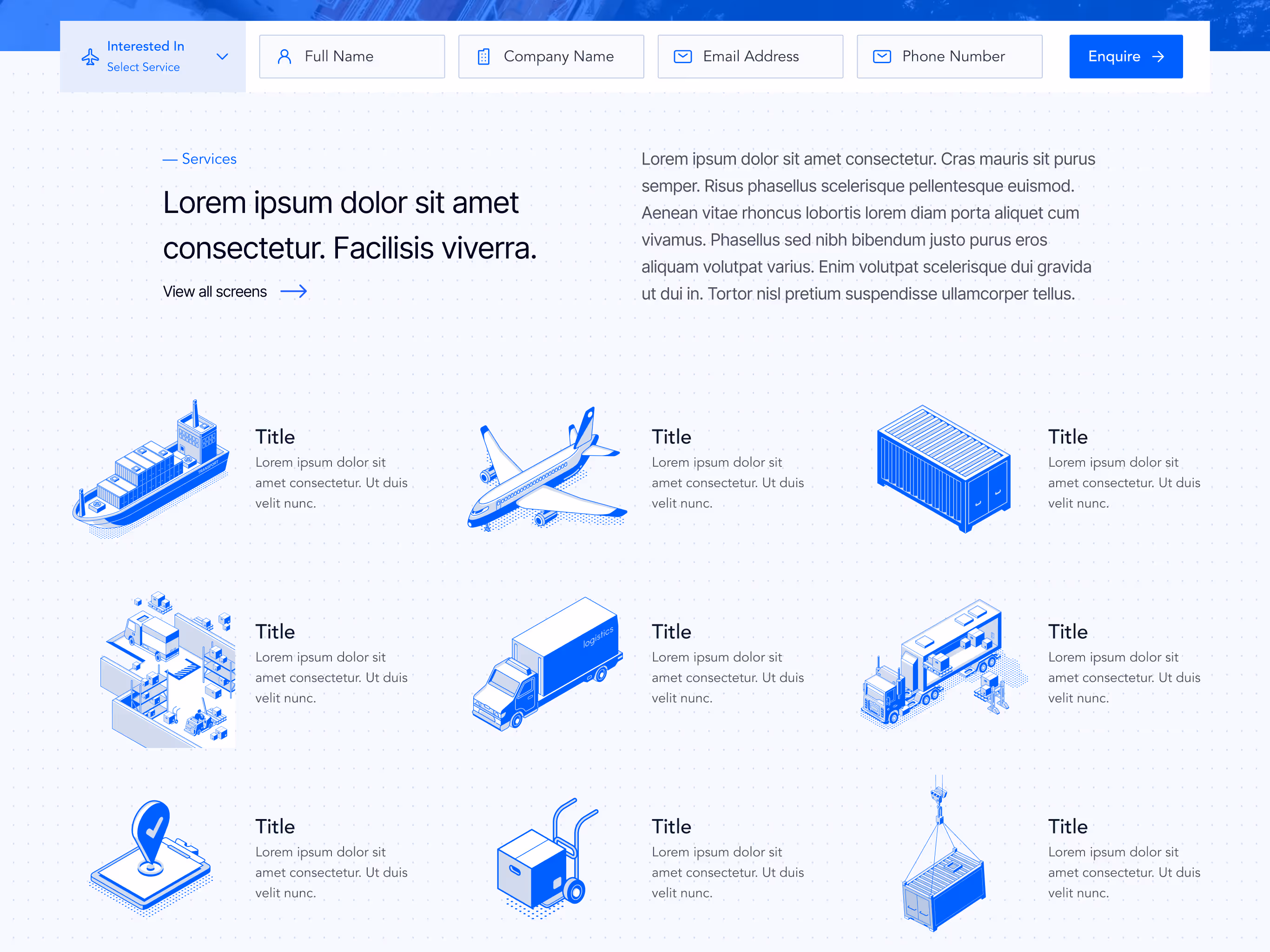 Naouri Logistics — Desktop