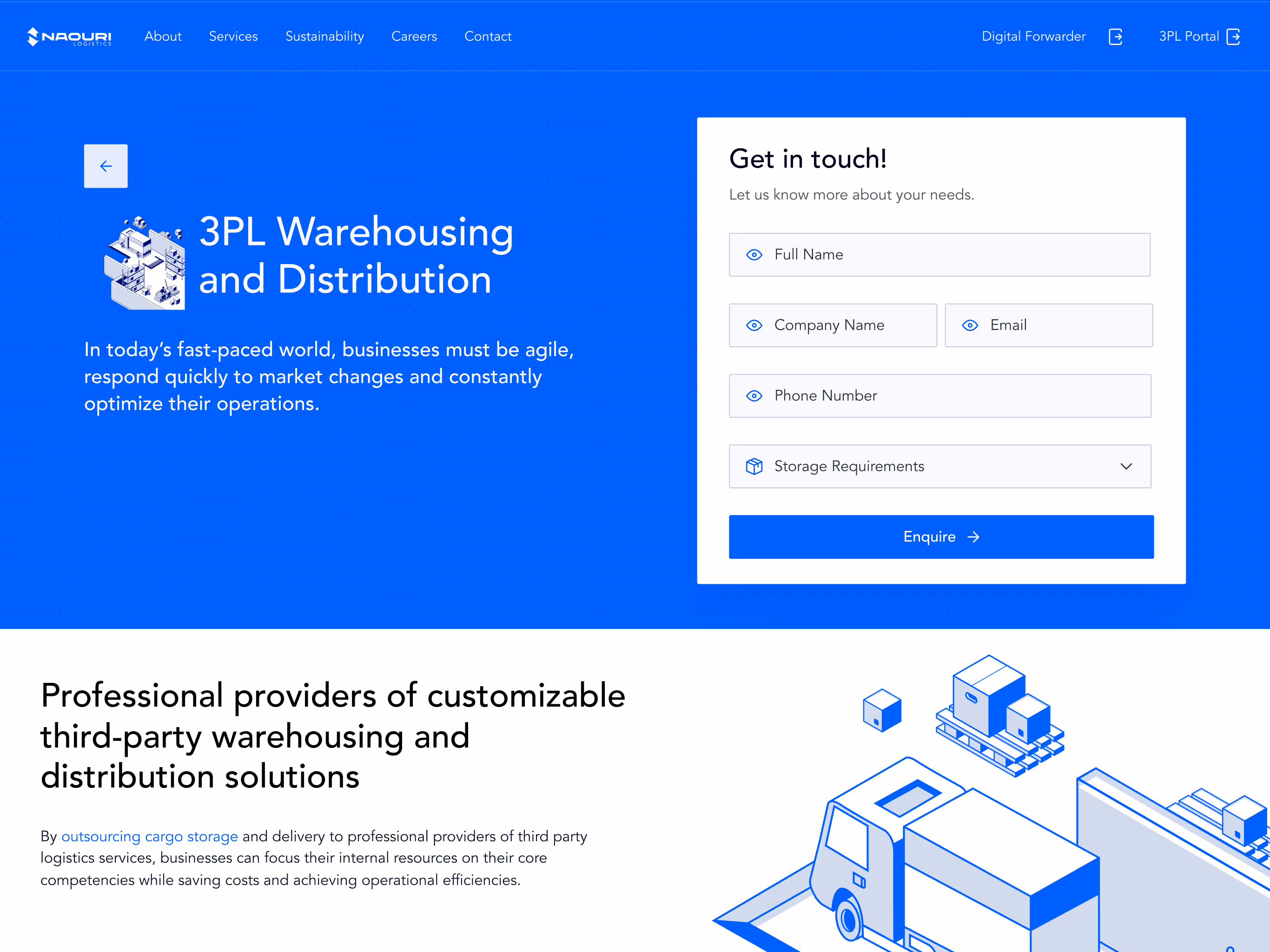 Naouri Logistics — Desktop