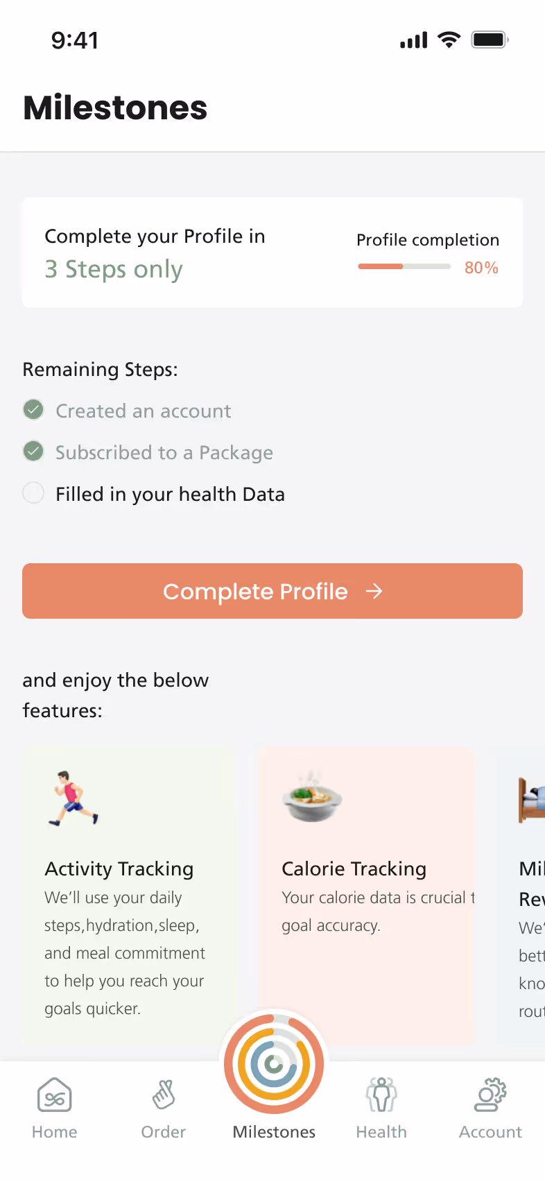 Numou — Health Tracking