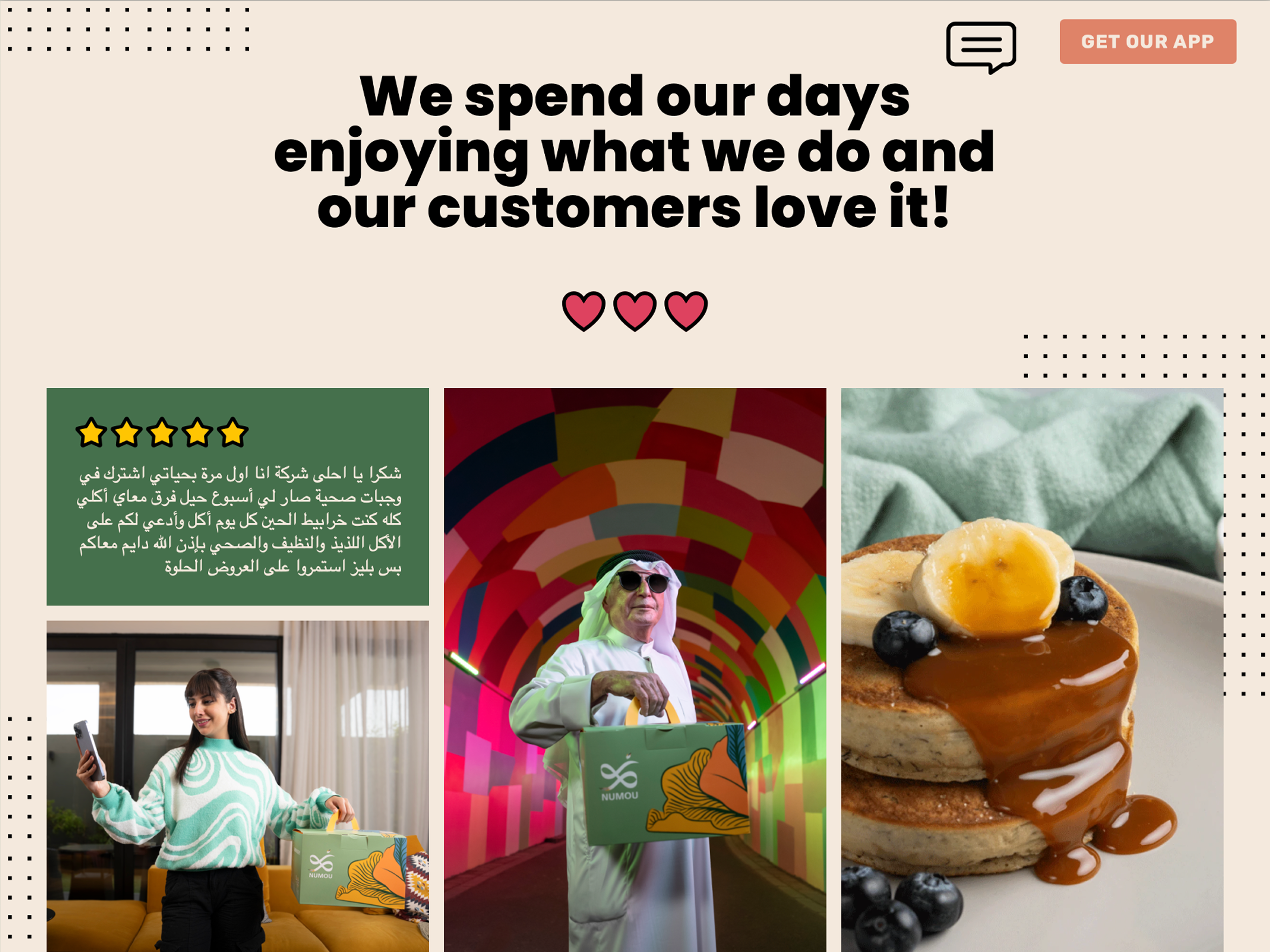 Numou — Designing a Landing Page to Drive Mobile App Downloads