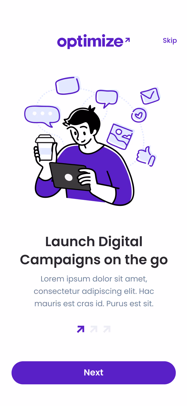 OptimizeApp — Onboarding