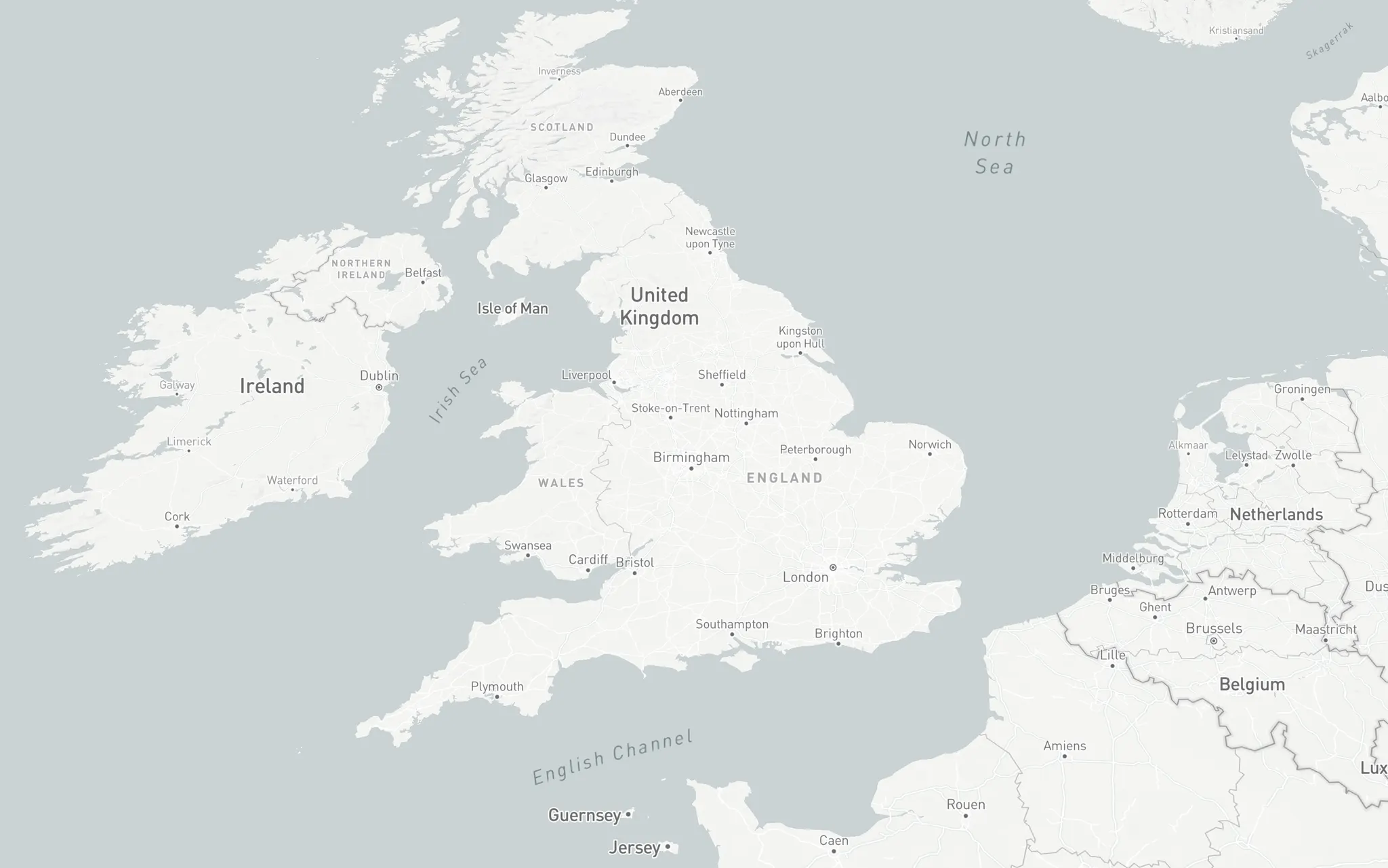 Map of the UK with Urbium's properties